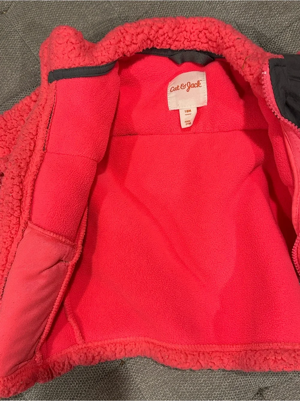 Cat & Jack Pink Sherpa Jacket